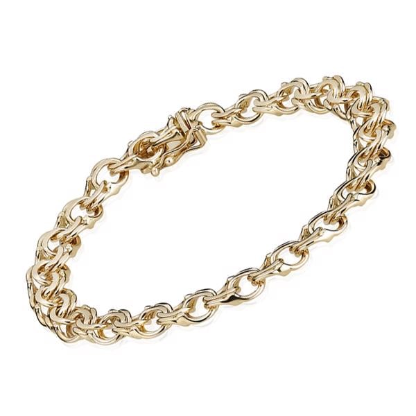 Bismark 8 karat armbånd 5,40 mm - 17 cm